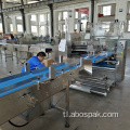 Awtomatikong down paper pizza bread pillow packaging machine.